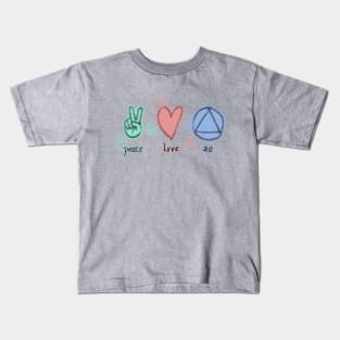 Peace Love AA Kids T-Shirt